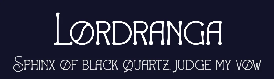 Lordranga by Heru Utama Putra — Display Font — thumbnail 2