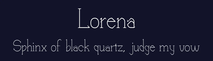 Lorena by Arnold Hoepker Baudrit — Serif Font — thumbnail 2