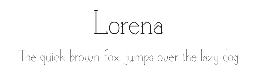 Lorena by Arnold Hoepker Baudrit — Serif Font