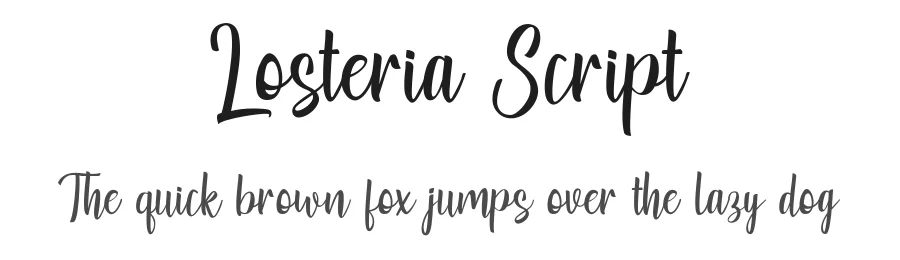 Losteria Script by Andri Ardianto + Madatype Studio — Script Handwritten Font