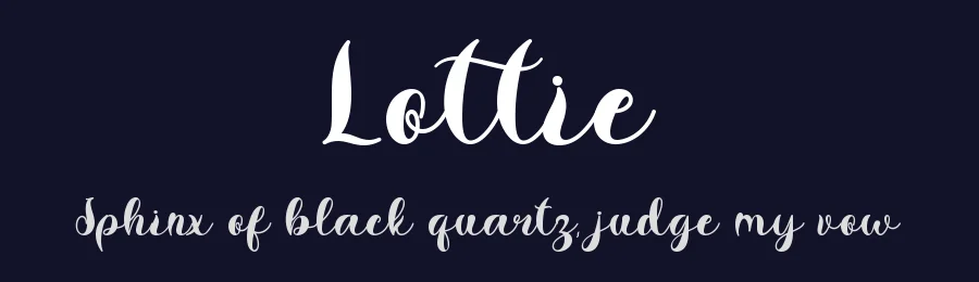 Lottie by Yoga Letter 2021 (Isroni Yoga Prasetya) — Script Handwritten Font — thumbnail 2