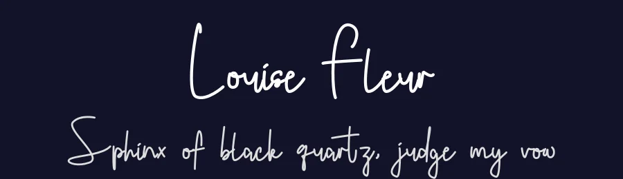 Louise Fleur — Script Handwritten Font — thumbnail 2