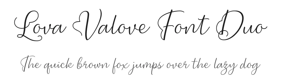Lova Valove Font Duo by Situjuh Nazara — Script Handwritten Font