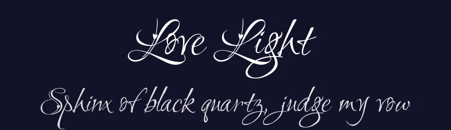 Love Light by Robert E. Leuschke — Script Handwritten Font — thumbnail 2