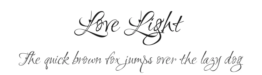Love Light by Robert E. Leuschke — Script Handwritten Font