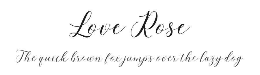 Love Rose by Gatype — Script Handwritten Font