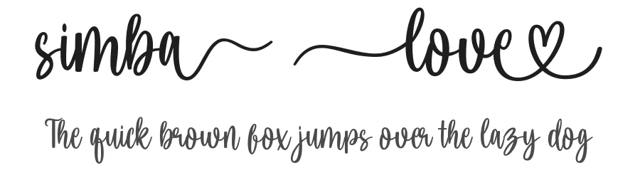 Love Simba by Lettersweet — Script Handwritten Font