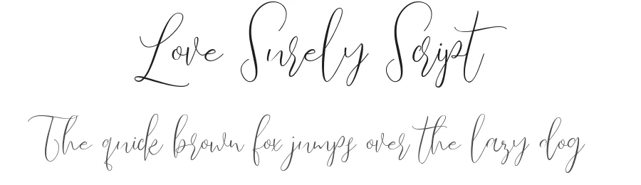 Love Surely Script by Rachma — Script Handwritten Font