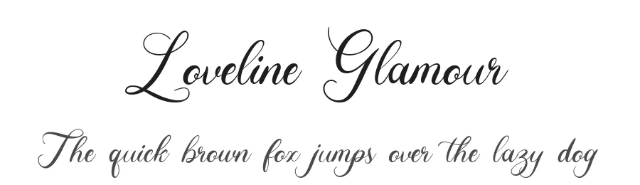 Loveline Glamour by Sulthan Mada Maulana Tsani — Script Handwritten Font
