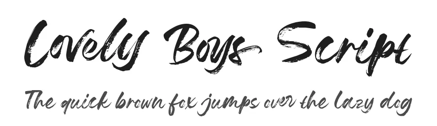 Lovely Boys Script by Keithzo; Situjuh Nazara — Script Handwritten Font