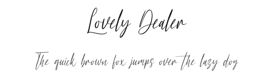 Lovely Dealer by forberas — Script Handwritten Font