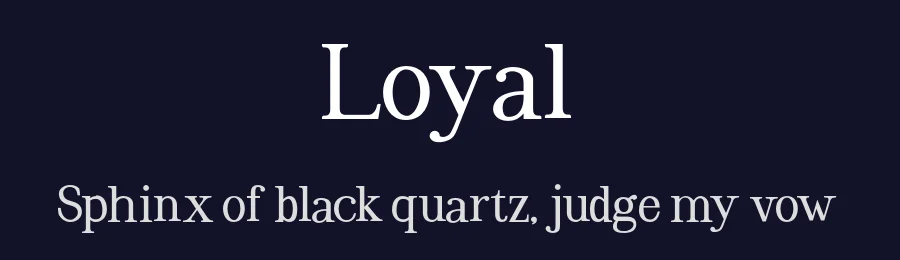 Loyal — Serif Font — thumbnail 2