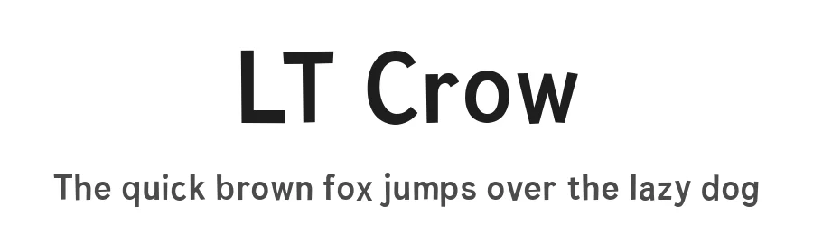 LT Crow by Daniel Lyons — Sans Serif Font