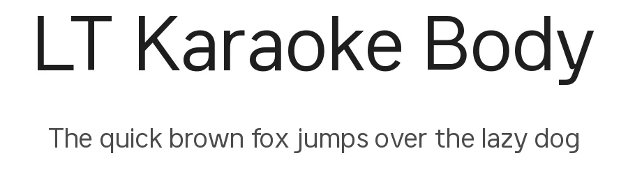 LT Karaoke Body