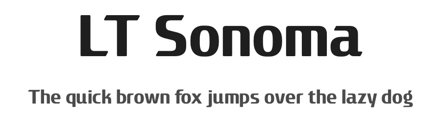 LT Sonoma by Daniel Lyons — Sans Serif Font