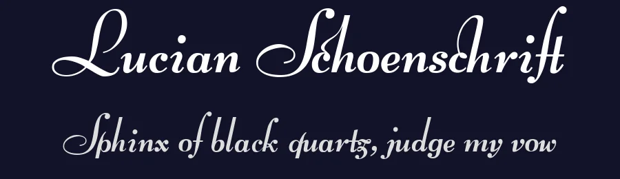 Lucian Schoenschrift by Lucian Bernhard 1928 — Script Handwritten Font — thumbnail 2