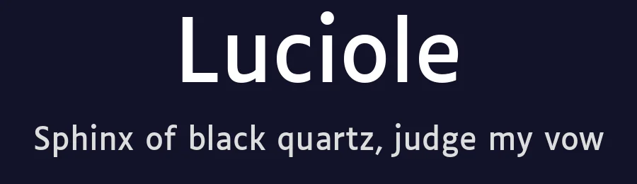 Luciole by Laurent Bourcellier — Sans Serif Font — thumbnail 2