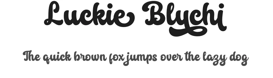 Luckie Bluchi by Lettersweet — Script Handwritten Font