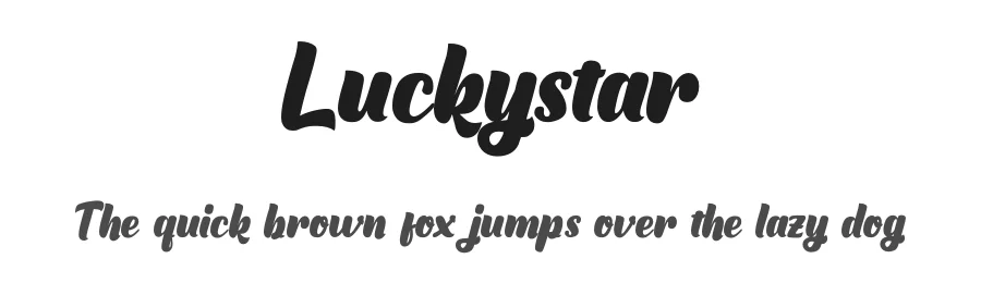 Luckystar by Toni Dzulham — Script Handwritten Font