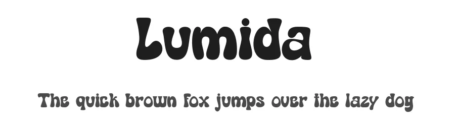 Lumida by Ahmad Muslimin — Display Font