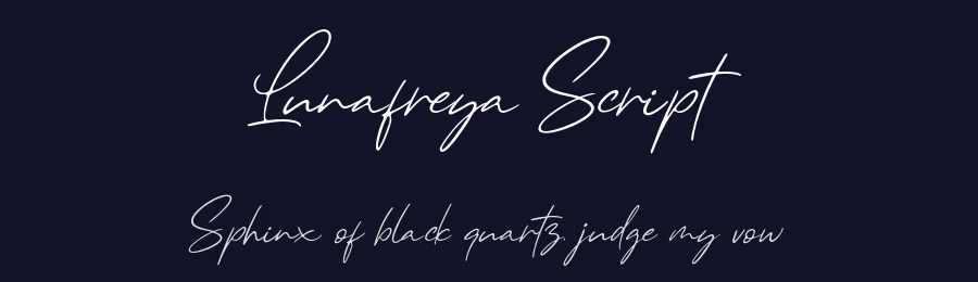 Lunafreya Script by Andrie Nugrie — Script Handwritten Font — thumbnail 2