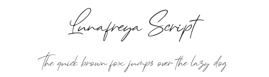Lunafreya Script by Andrie Nugrie — Script Handwritten Font