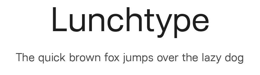 Lunchtype by Steppot — Sans Serif Font