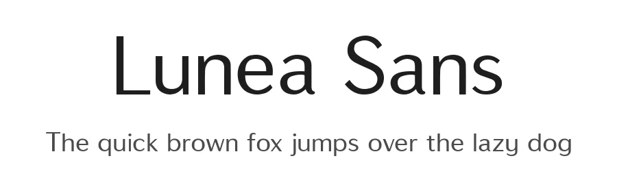 Lunea Sans by Muhammad Asroful Umam — Sans Serif Font