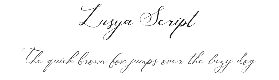 Lusya Script by Putra Novembria Candra Kusuma — Script Handwritten Font
