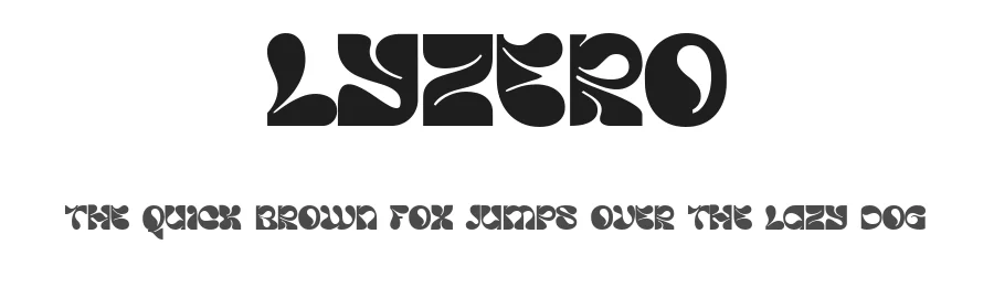 Lyzero by Idhham Cholid Rikzano Yahya — Display Font