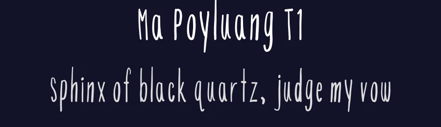 Ma Poyluang T1 — Script Handwritten Font — thumbnail 2
