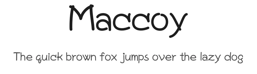 Maccoy by denny-0980 — Script Handwritten Font