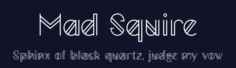 Mad Squire by Nele Tullus — Sans Serif Font — thumbnail 2