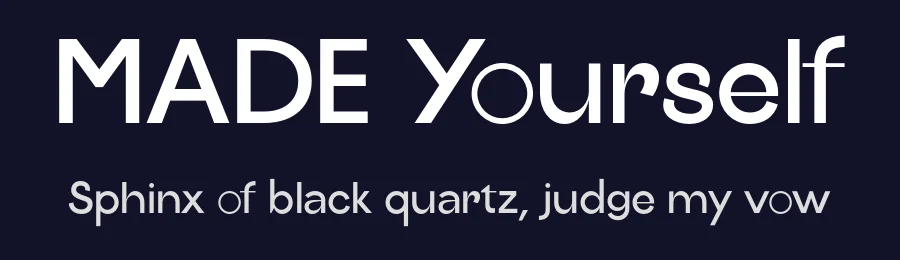 MADE Yourself — Display Font — thumbnail 2