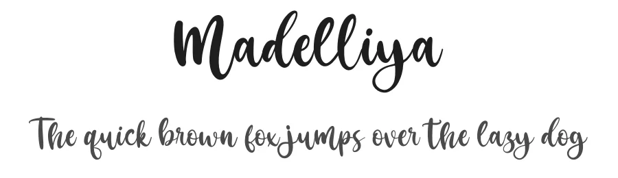 Madelliya by Fokira — Script Handwritten Font