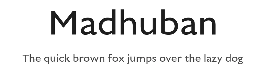 Madhuban by jaikishan Patel — Sans Serif Font