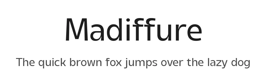 Madiffure by Ridwan Fadilah β Sans Serif Font