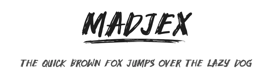 Madjex by AHMAD FASHIHULLISAN β Script Handwritten Font
