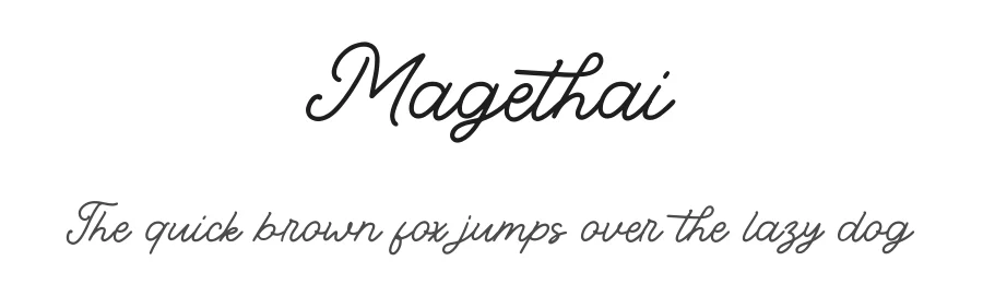 Magethai by Gatype — Script Handwritten Font