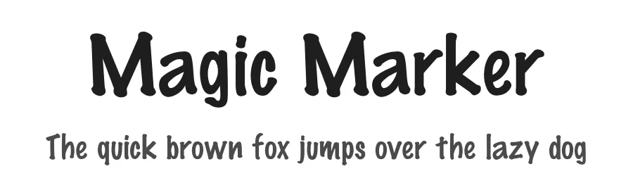 Magic Marker — Script Handwritten Font