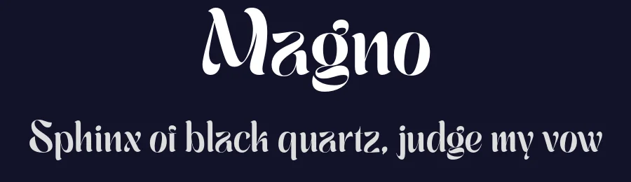 Magno by Sigit Dwipa Raharjo — Display Font — thumbnail 2