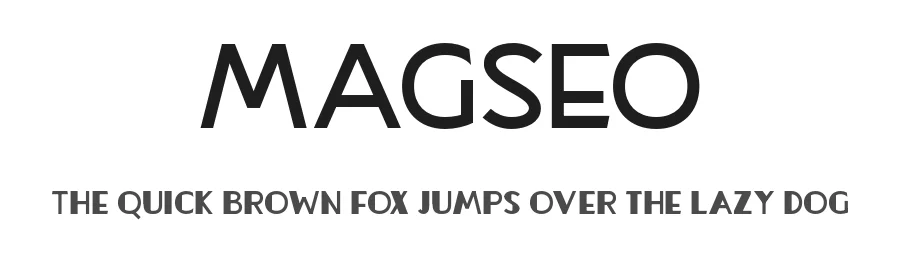 Magseo by Dida Ahluddin — Display Font