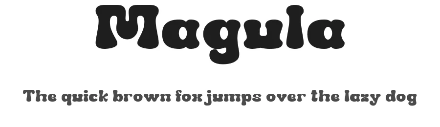 Magula by Ahmad Muslimin — Display Font