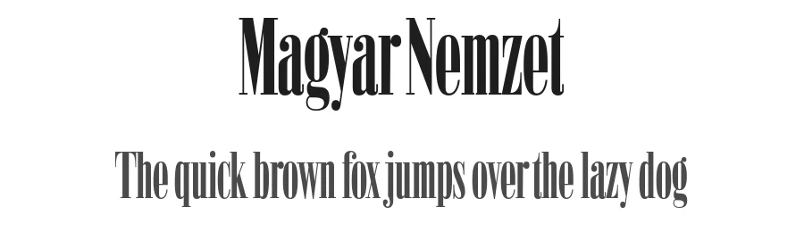 Magyar Nemzet by bBox Type GmbH — Serif Font