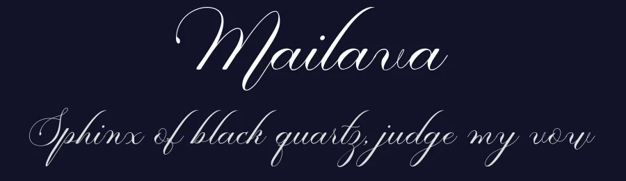 Mailava by Eni.Calligraphy X TypeAliens — Script Handwritten Font — thumbnail 2