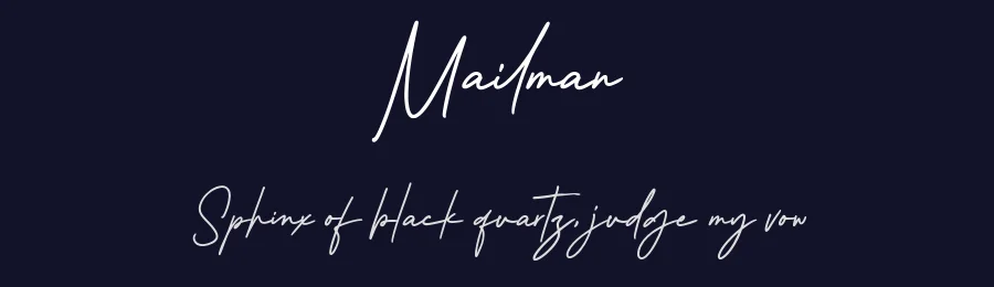Mailman by Afkari Studio — Script Handwritten Font — thumbnail 2
