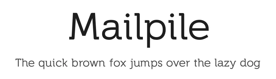 Mailpile by Brennan Novak with help from Sveinbjorn Palsson — Slab Serif Font
