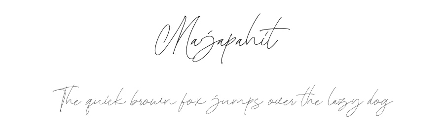 Majapahit by Gustian Agung Asprilla — Script Handwritten Font