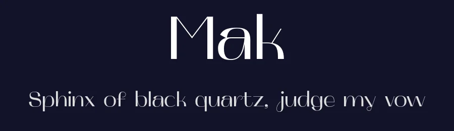 Mak by Valentyn Tkachenko — Sans Serif Font — thumbnail 2