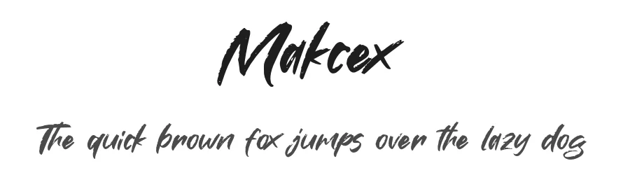 Makcex by Khurasan — Script Handwritten Font